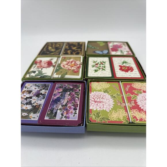 Lot Of 6 VTG Caspari Imported Dual Playing Card Sets EUC For Their Age - Picture 3 of 3